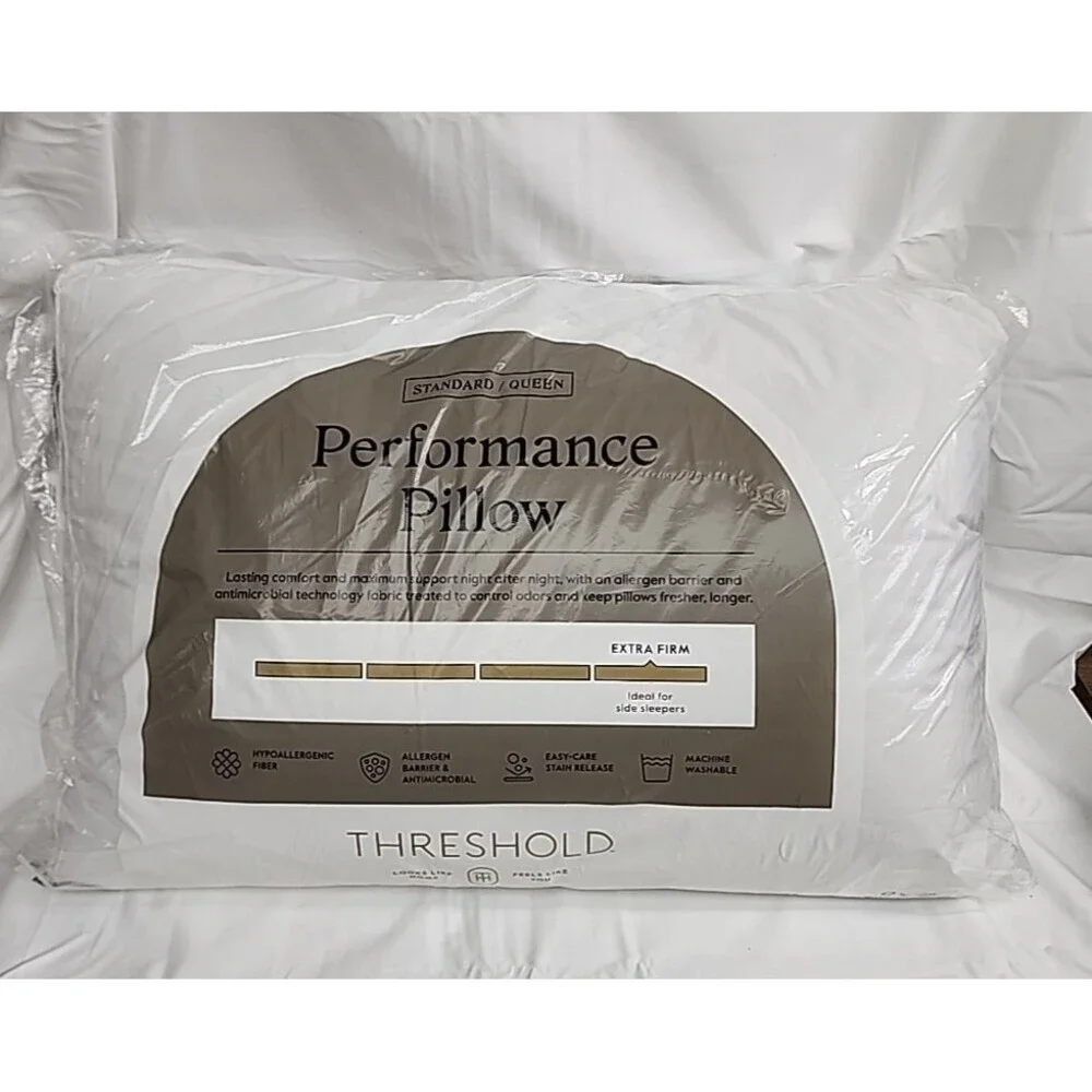 Threshold Machine Washable Extra Firm Performance Bed Pillow -Standard/Queen